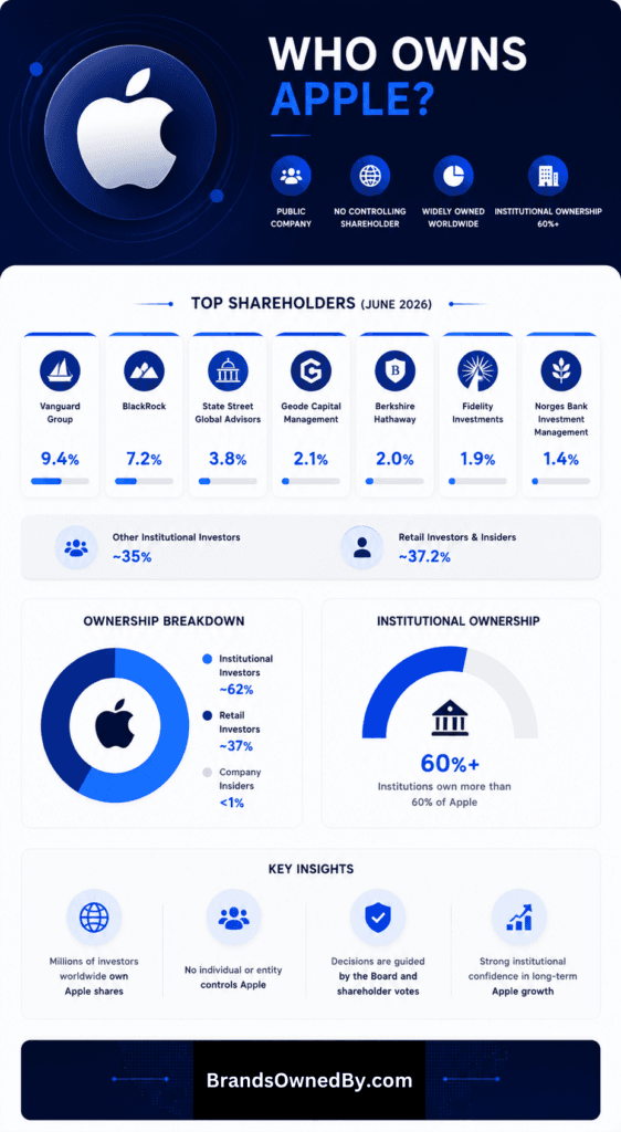 who owns apple