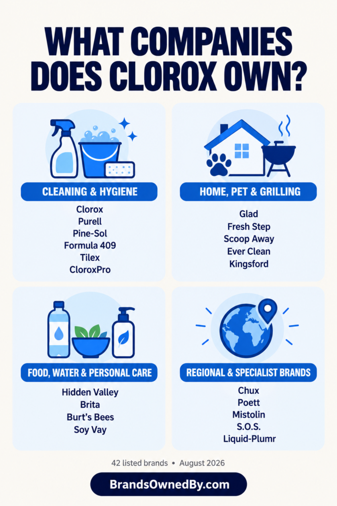 What Companies Does Clorox Own [Infographic]