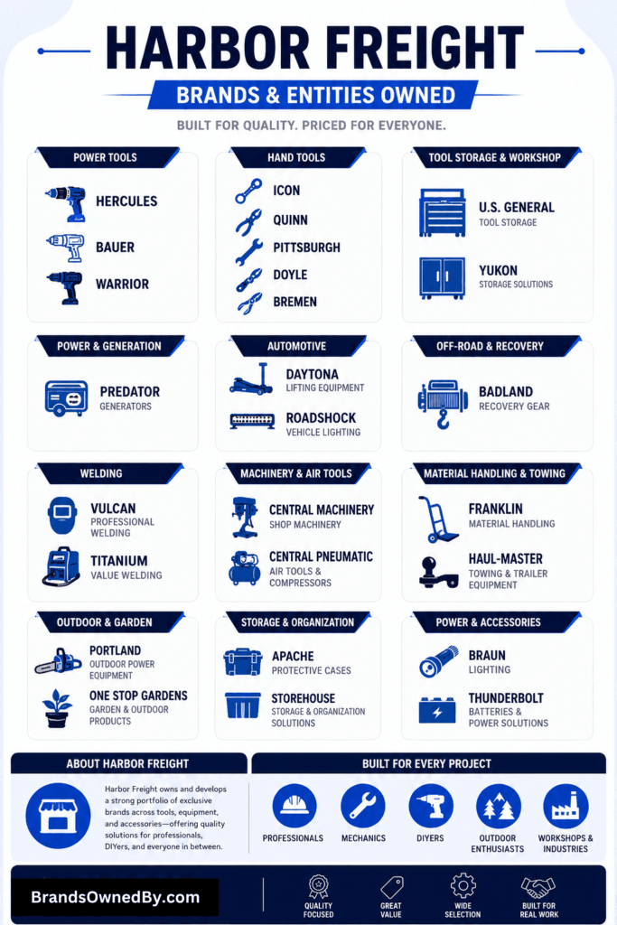 What Companies are Owned by Harbor Freight