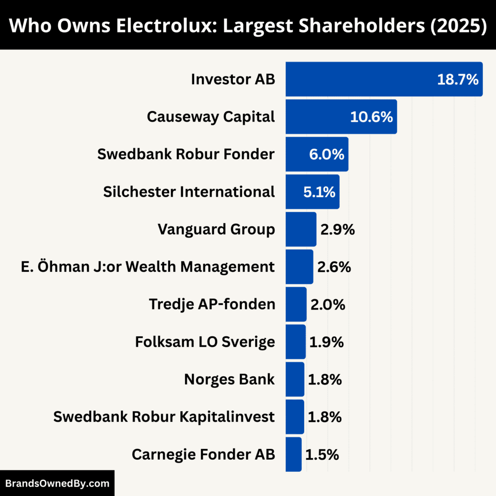 Who Owns Electrolux (Largest Shareholders)