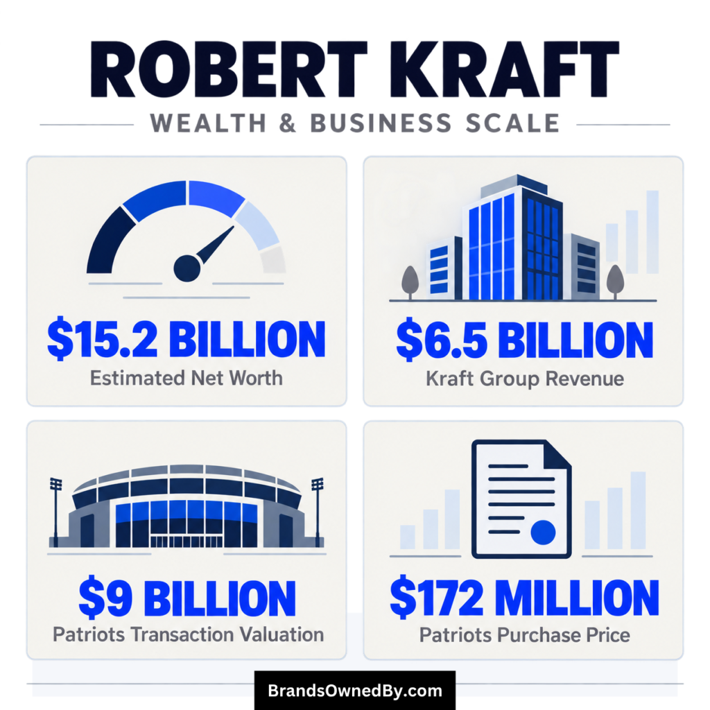 Robert Kraft net worth and income 2026