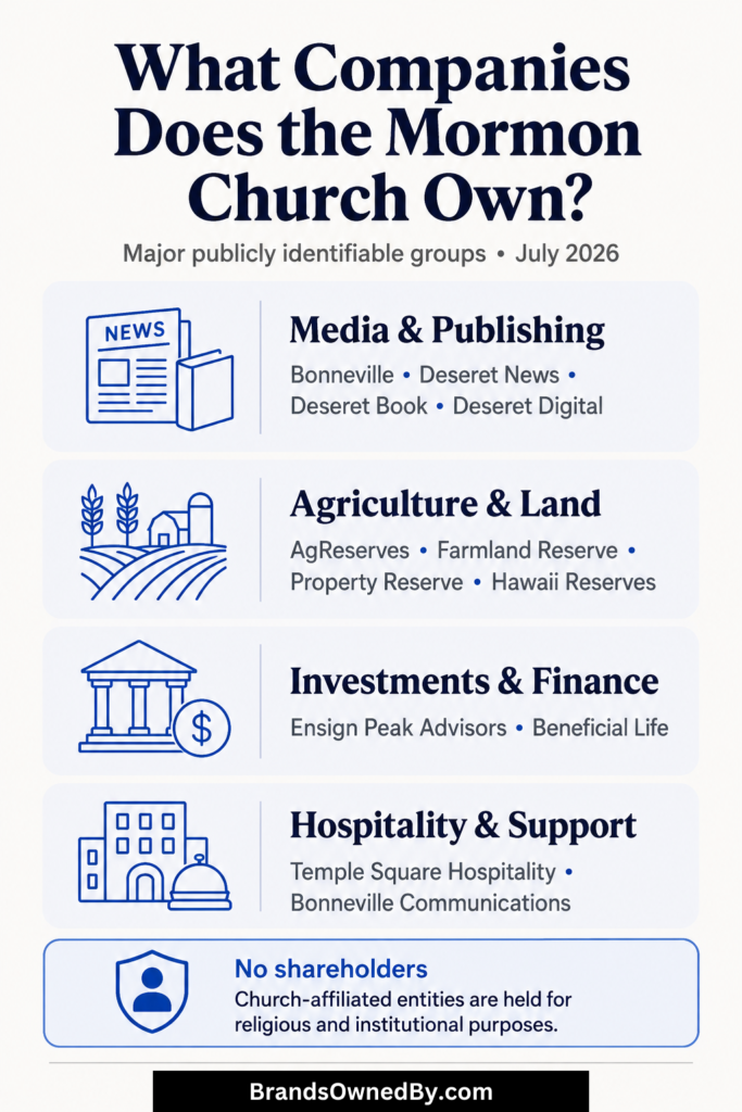 What Companies Does the Mormon Church Own