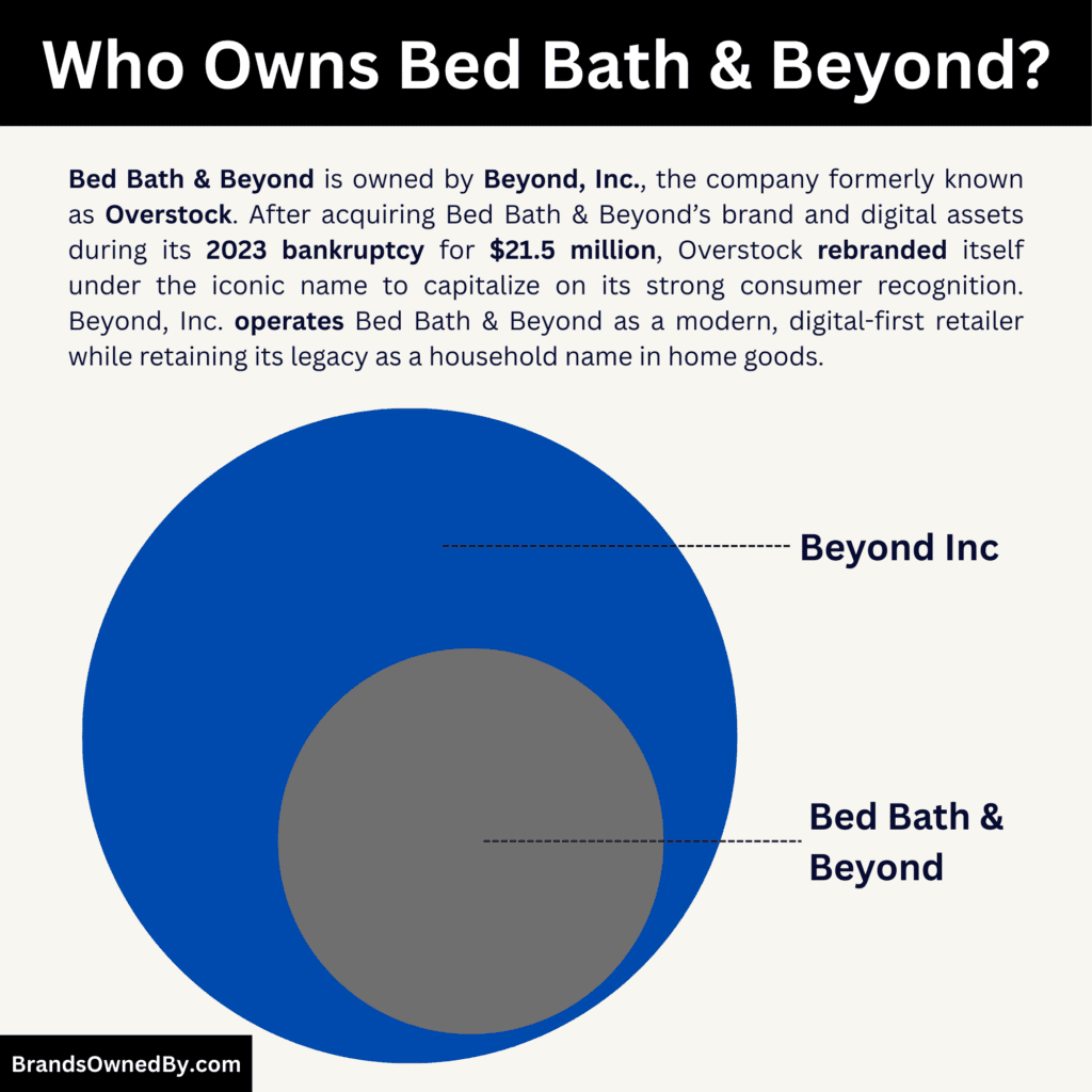 Who Owns Bed Bath & Beyond and its parent company