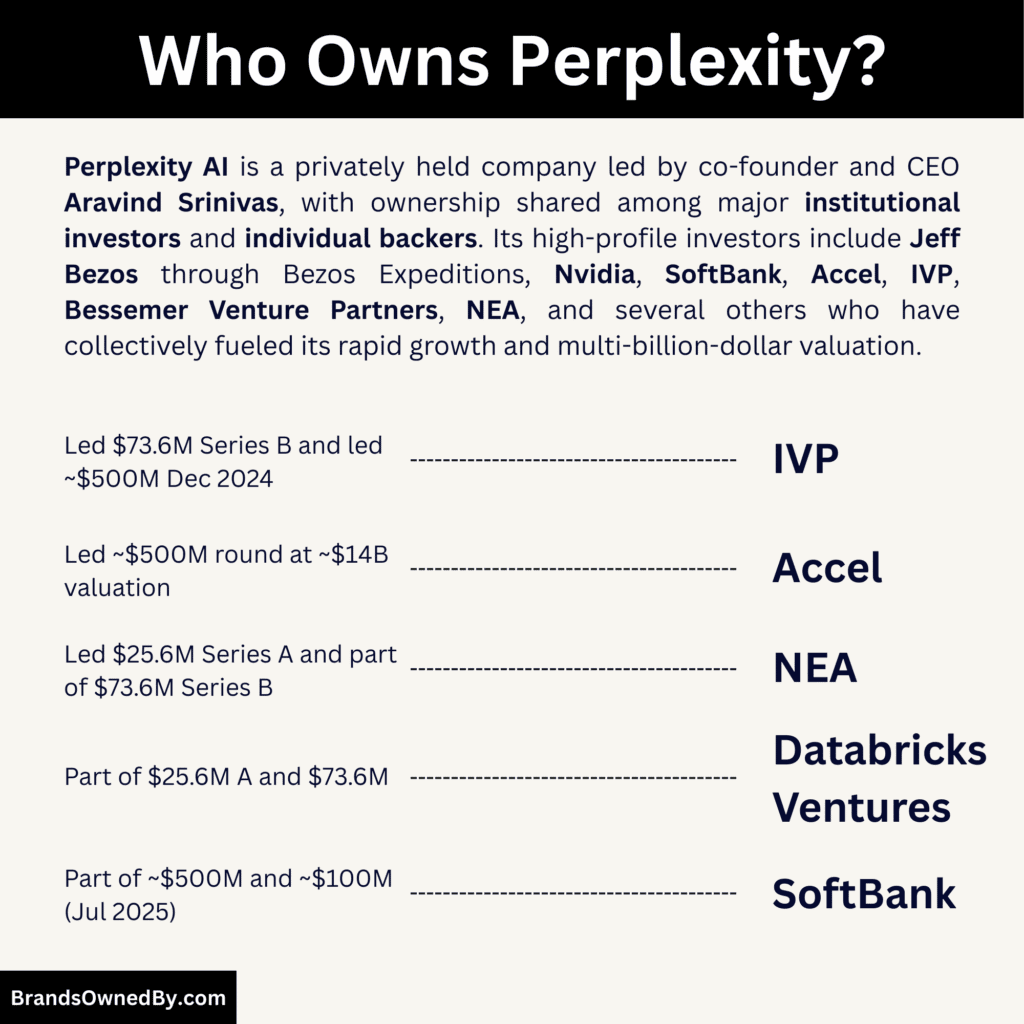 Who Owns Perplexity - top investors and shareholders