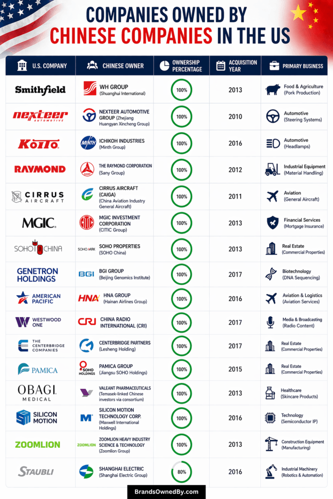 us companies owned by china