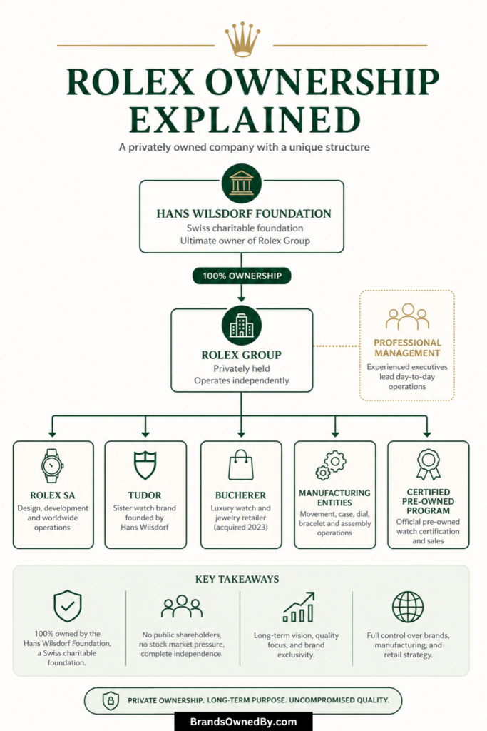 Who owns Rolex [infographic]