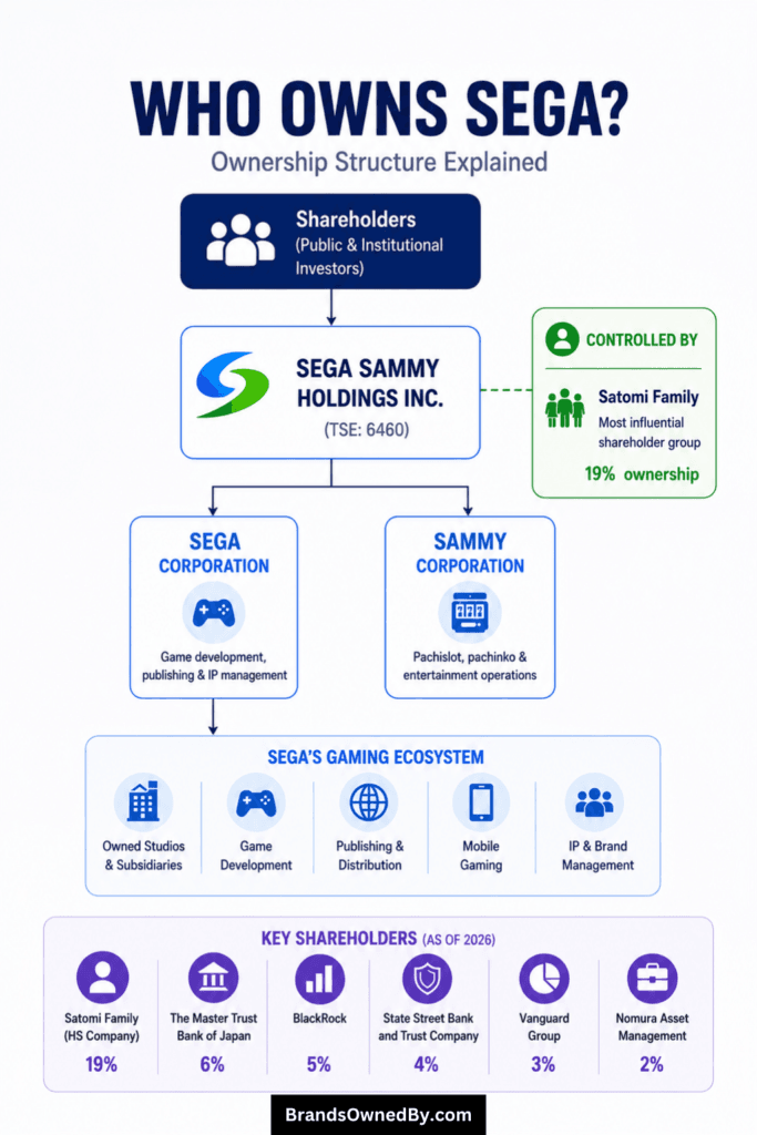 Who owns sega (major shareholders)