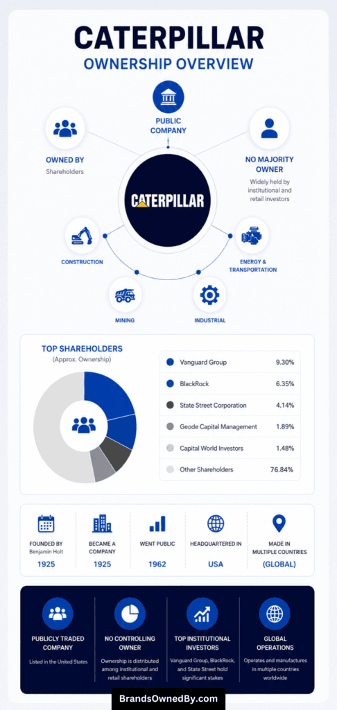 Who Owns Caterpillar Inc [infographic]