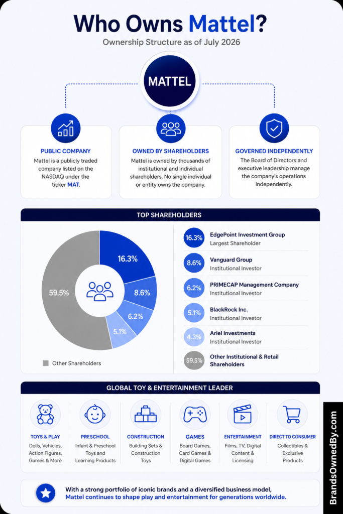 Who Owns Mattel [infographic]
