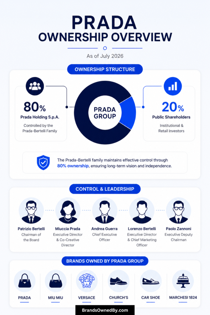 Who Owns Prada [infographic]