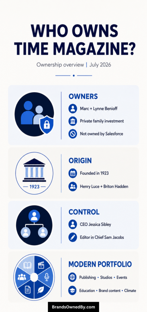 who owns time magazine [infographic]
