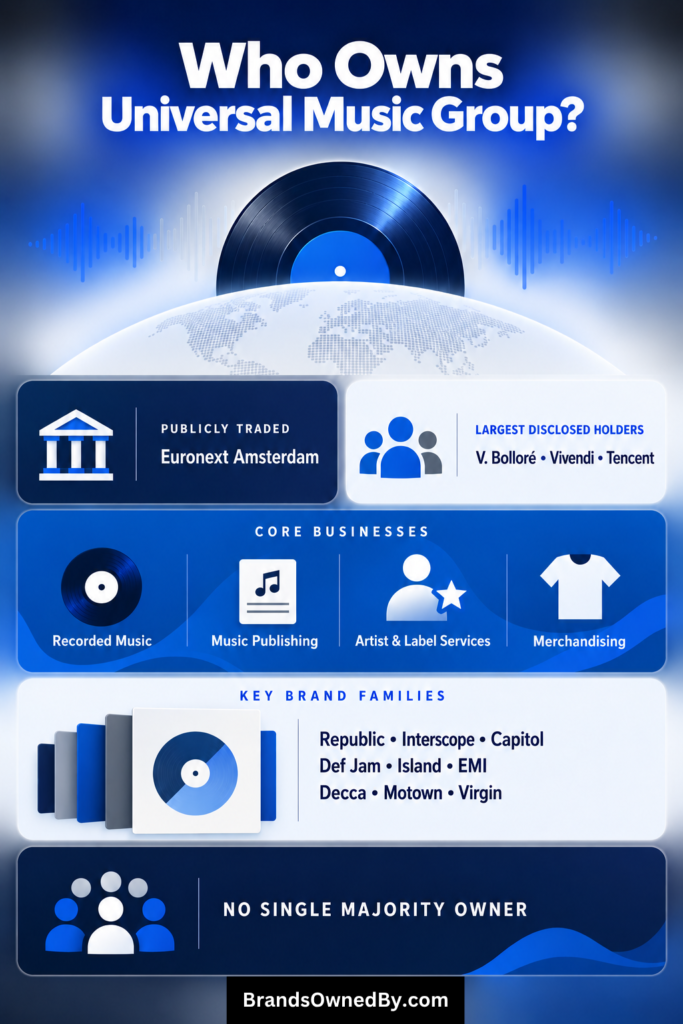 Who Owns Universal Music Group [Infographic]