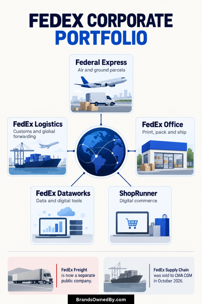Brands owned by Federal Express