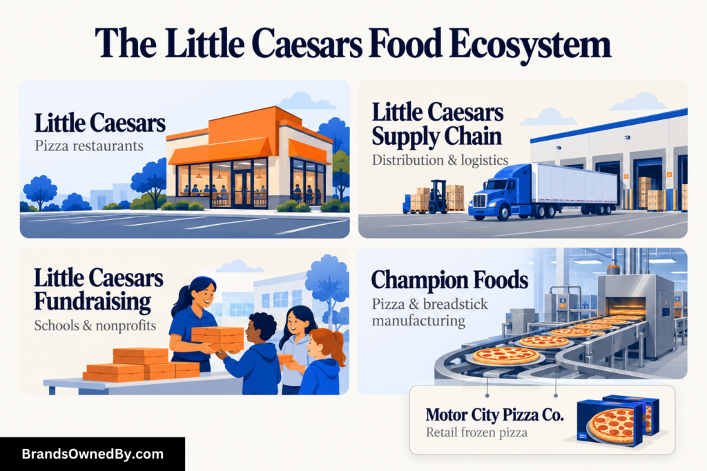 Brands owned by Little Caesars