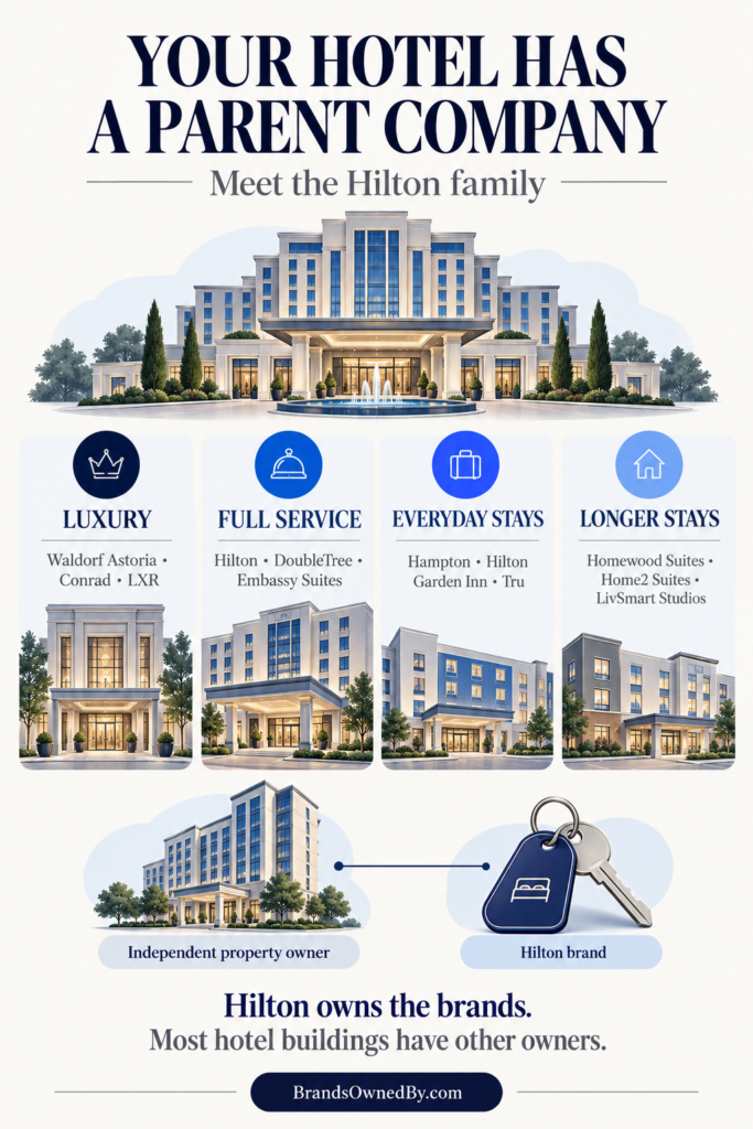 What Hotels Are Owned by Hilton [Infographic]